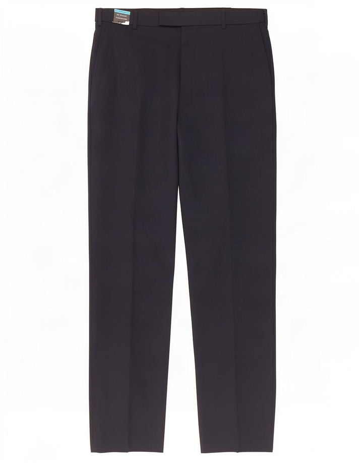 Marks & Spencer Herren-Anzughose, normal, W34, L33, marineblaue Wolle