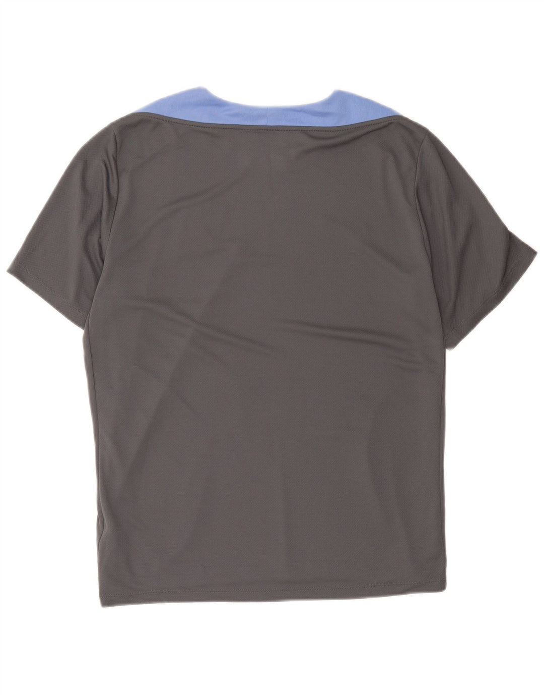 Nike Herren Dri Fit T-Shirt Top XL Graues Colourblock-Polyester