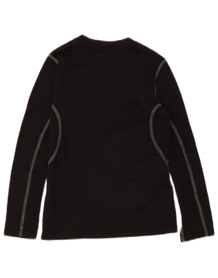 Starter-Oberteil für Jungen, langärmlig, 7–8 Jahre, mittelschwarzes Polyester
