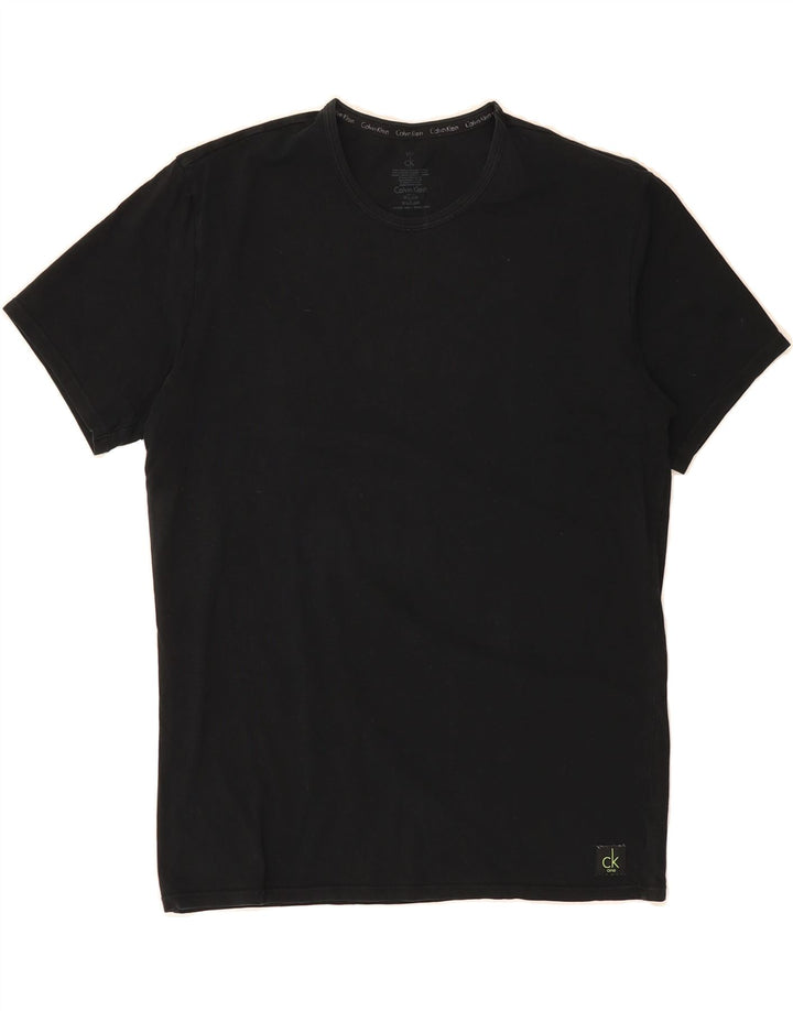 CALVIN KLEIN Mens T-Shirt Top Large Black Cotton Vintage Calvin Klein and Second-Hand Calvin Klein from Messina Hembry 