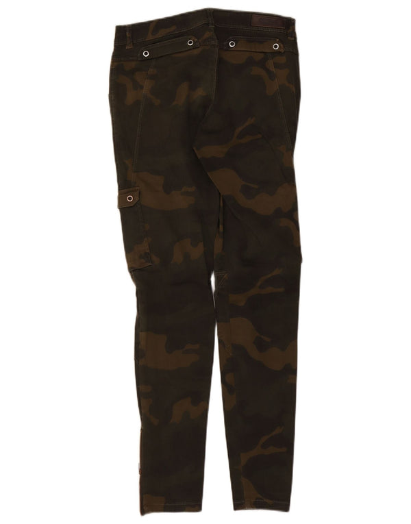 Zara Damen Trafaluc Slim Cargohose EU 36 XS W26 L29 Khaki Camouflage