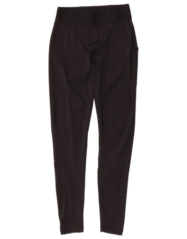 Adidas Damen Tech Fit Graphic Leggings UK 8/10 Small Schwarz Polyester