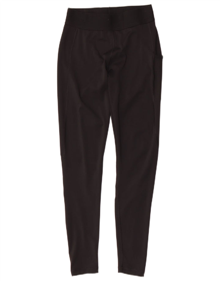 Adidas Damen Tech Fit Graphic Leggings UK 8/10 Small Schwarz Polyester
