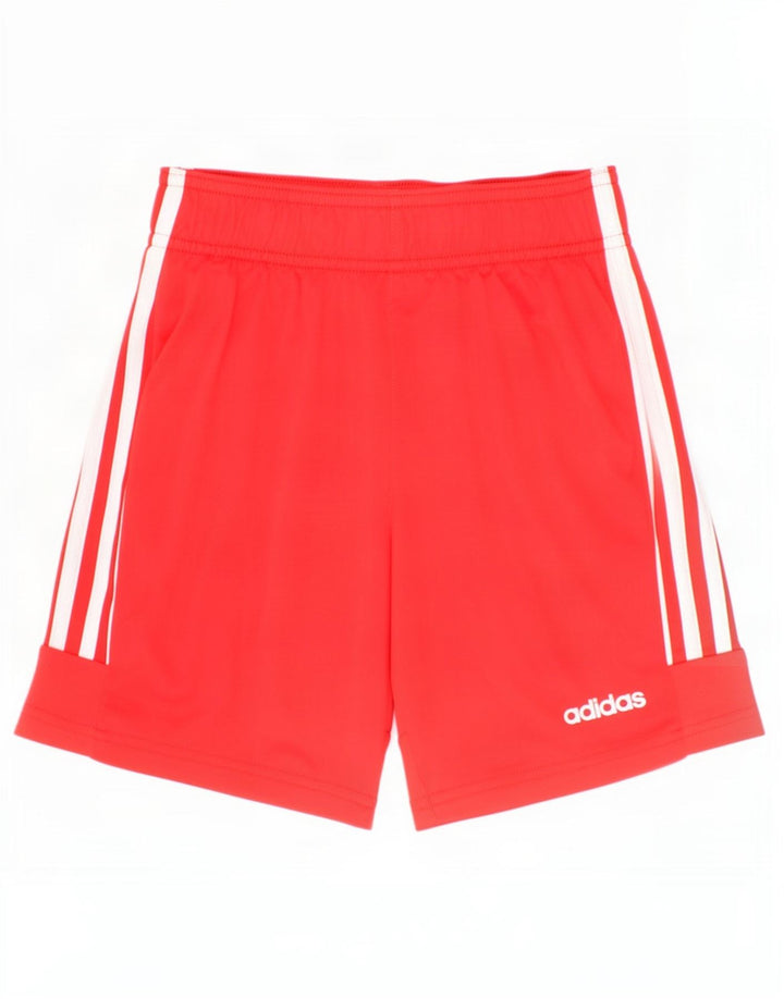 Adidas Jungen Climalite Sport Shorts 9–10 Jahre rotes Polyester