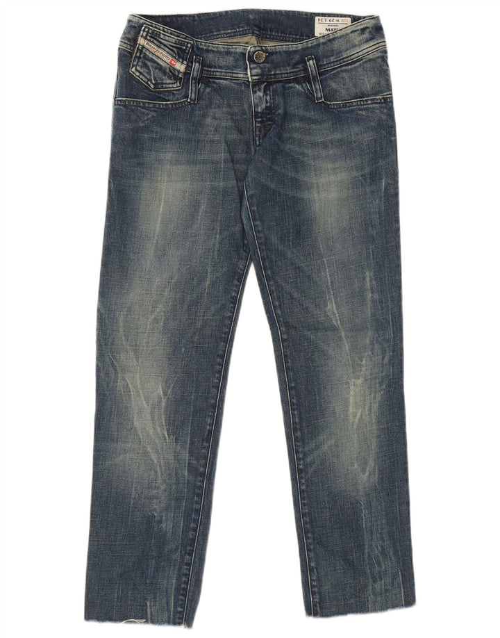Diesel Damen Matic Straight Jeans W29 L27 Blaue Baumwolle