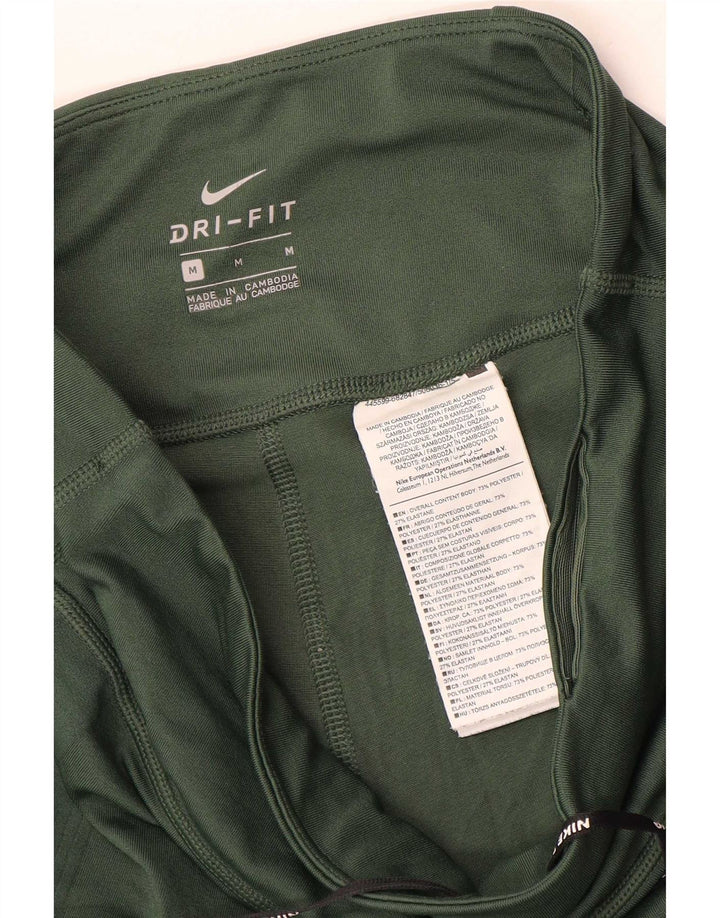Nike Damen Dri Fit Leggings UK 14 Mittelgrünes Polyester