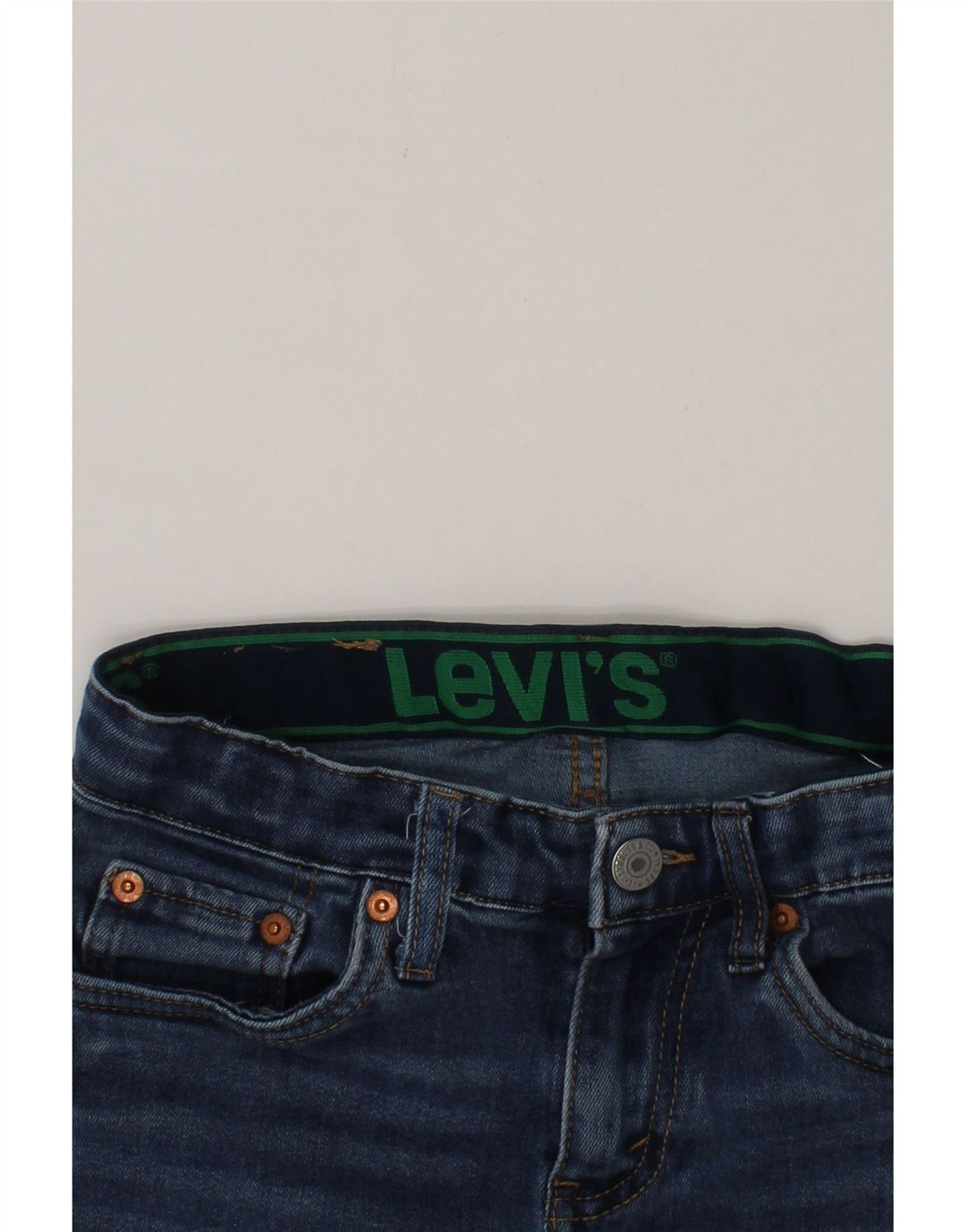 LEVI'S Boys Denim Shorts 9-10 Years W24  Blue Cotton Vintage Levi's and Second-Hand Levi's from Messina Hembry 