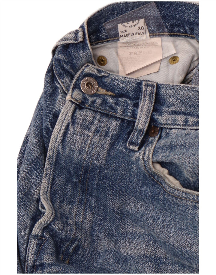 DIESEL Herren Bootcut Jeans W30 L32 Blaue Baumwolle