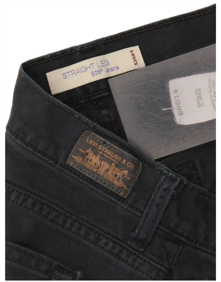 Levi's Damen 505 Straight Jeans US 8 Medium W30 L32 Marineblau Baumwolle