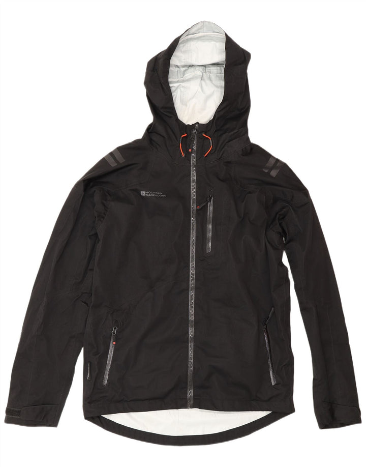 Mountain Warehouse Herren-Regenjacke mit Kapuze, UK 38, Mittelschwarz, Polyester