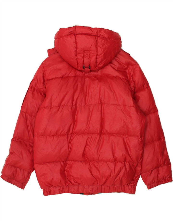 PAUL & SHARK Boys Hooded Padded Jacket 11-12 Years Red Polyester | Vintage Paul & Shark | Thrift | Second-Hand Paul & Shark | Used Clothing | Messina Hembry 