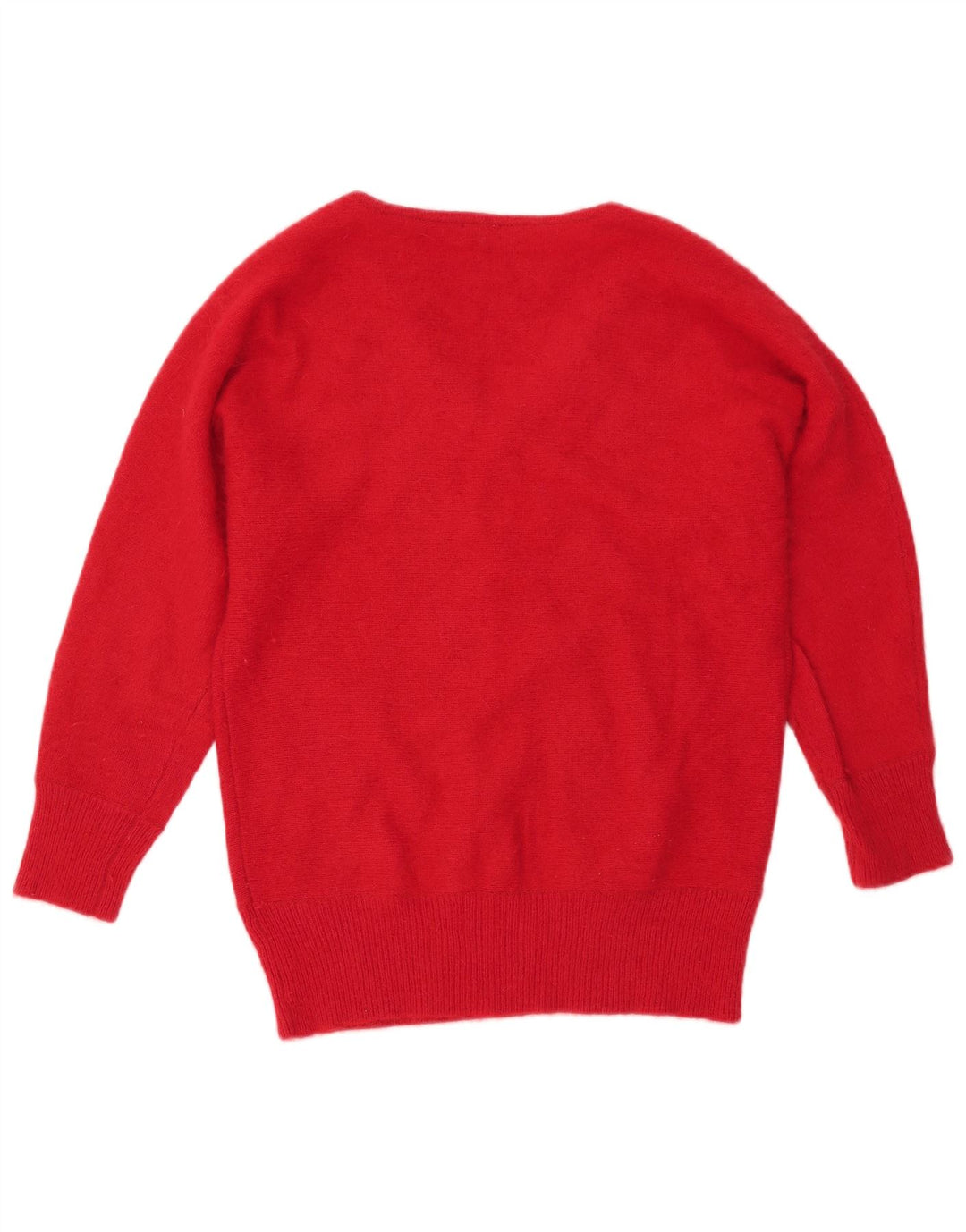 PHASE EIGHT Damen-Pullover mit V-Ausschnitt, UK 12, mittelrotes Nylon