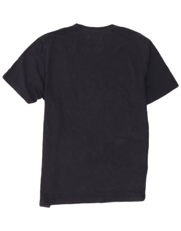 Crew Clothing Herren Kurzarm-T-Shirt-Oberteil XL aus schwarzer Baumwolle