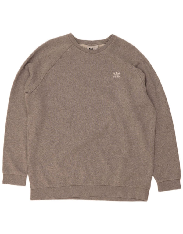 Adidas Herren Sweatshirt Pullover XL Grau Baumwolle