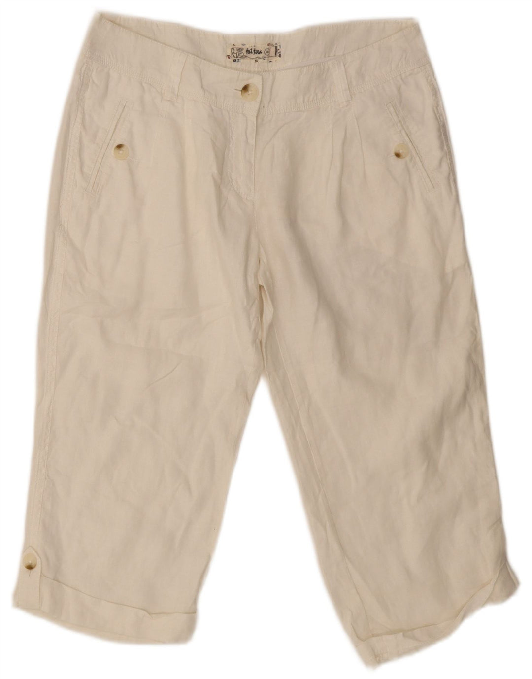 Fat Face Herren Caprihose UK 10 Small W32 L23 Weiß