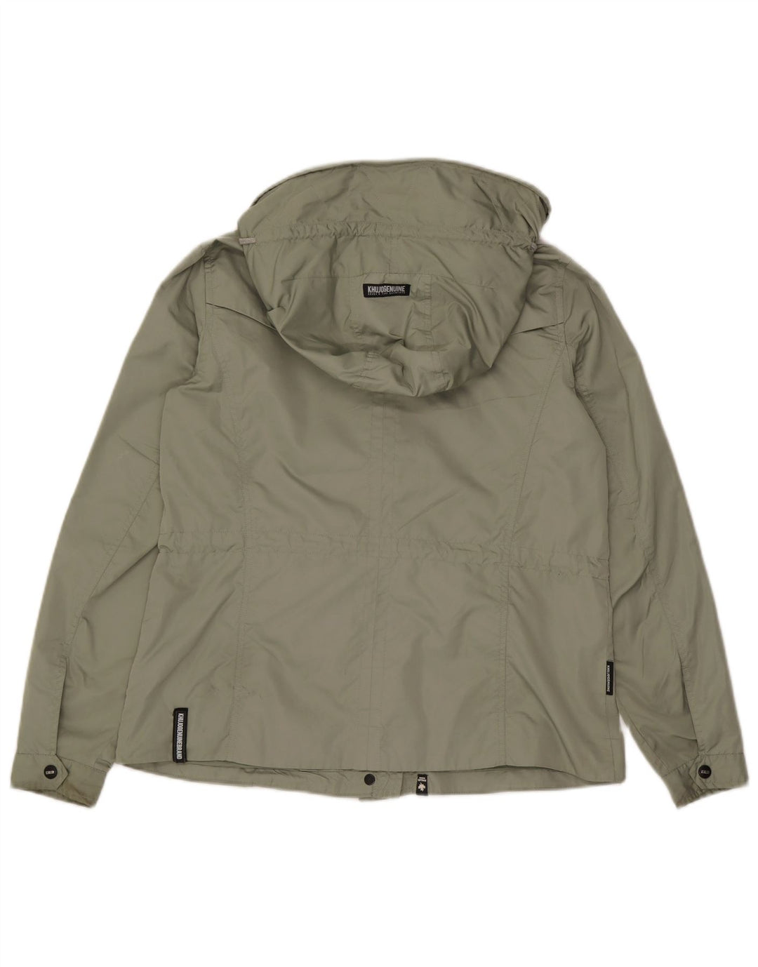 KHUJO Damen-Utility-Jacke mit Kapuze, UK 14, Mittelgrün, Polyester