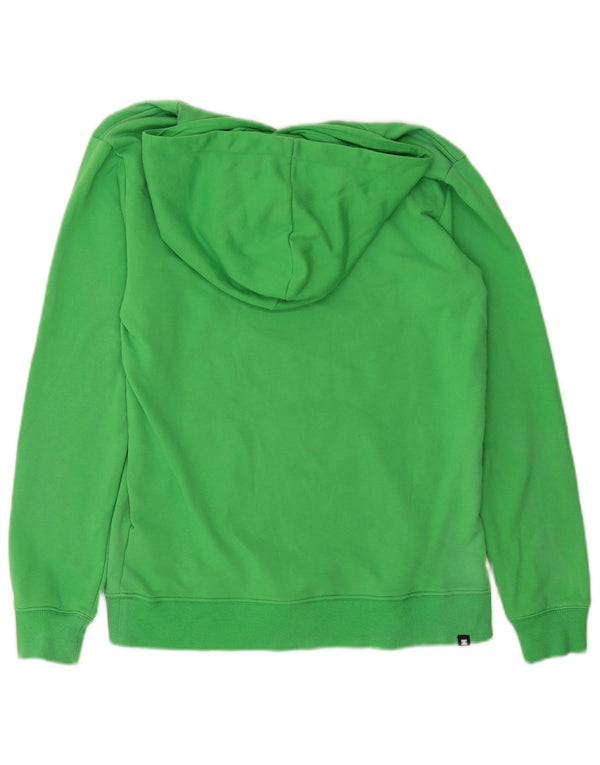 DC Womens Graphic Hoodie Pullover UK 14 Große grüne Baumwolle