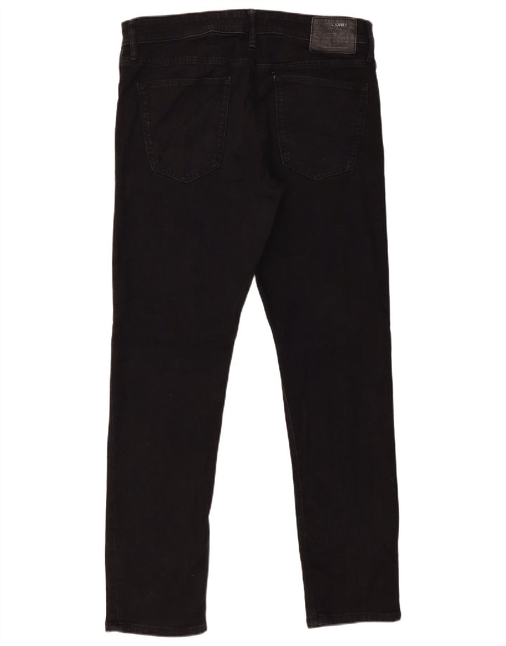 Jack & Jones Herren Slim Jeans W34 L32 Schwarze Baumwolle