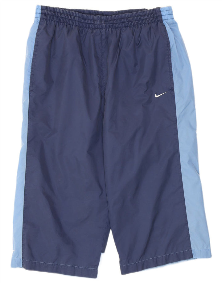 Nike Herren-Bermuda-Sportshorts, groß, marineblaues Colourblock-Nylon