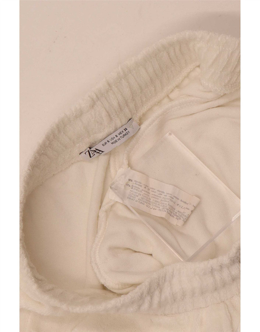 Zara Damen Sportshorts UK 10 Small Weiß