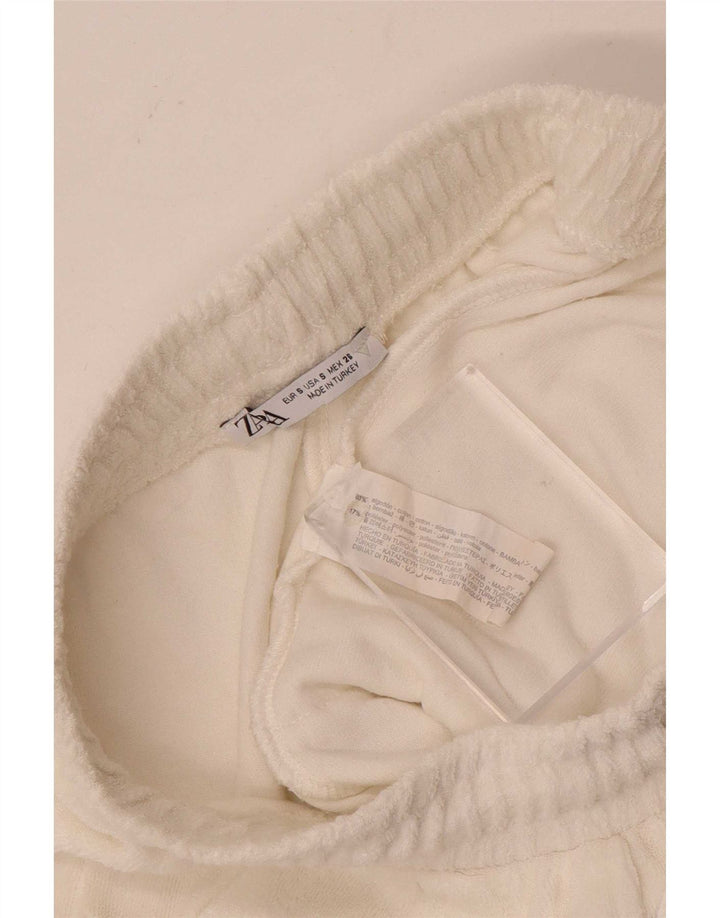 Zara Damen Sportshorts UK 10 Small Weiß