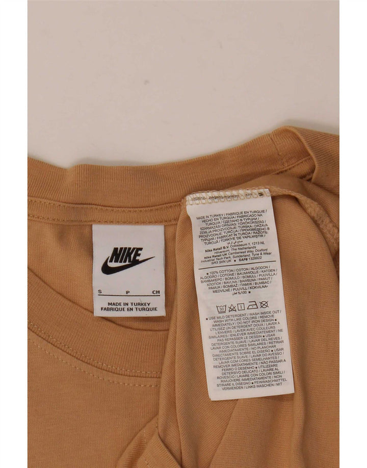 Nike Herren-T-Shirt mit Grafik, Größe S, beige, Baumwolle