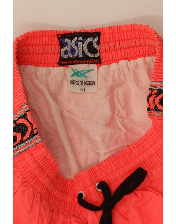 Asics Herren-Badeshorts mit Grafik, Mittelorange, Farbblock