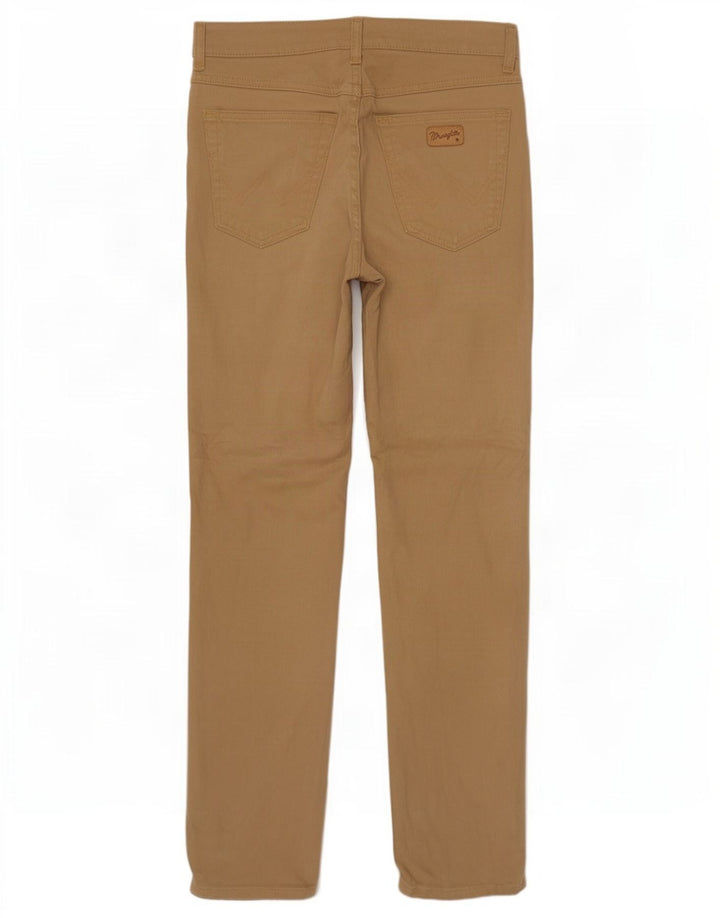 Wrangler Herren Texas Stretch Straight Jeans W32 L30 Braune Baumwolle