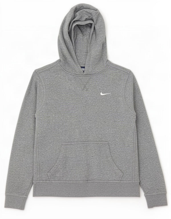Nike Kapuzenpullover für Jungen, 13–14 Jahre, XL, grau gefleckte Baumwolle