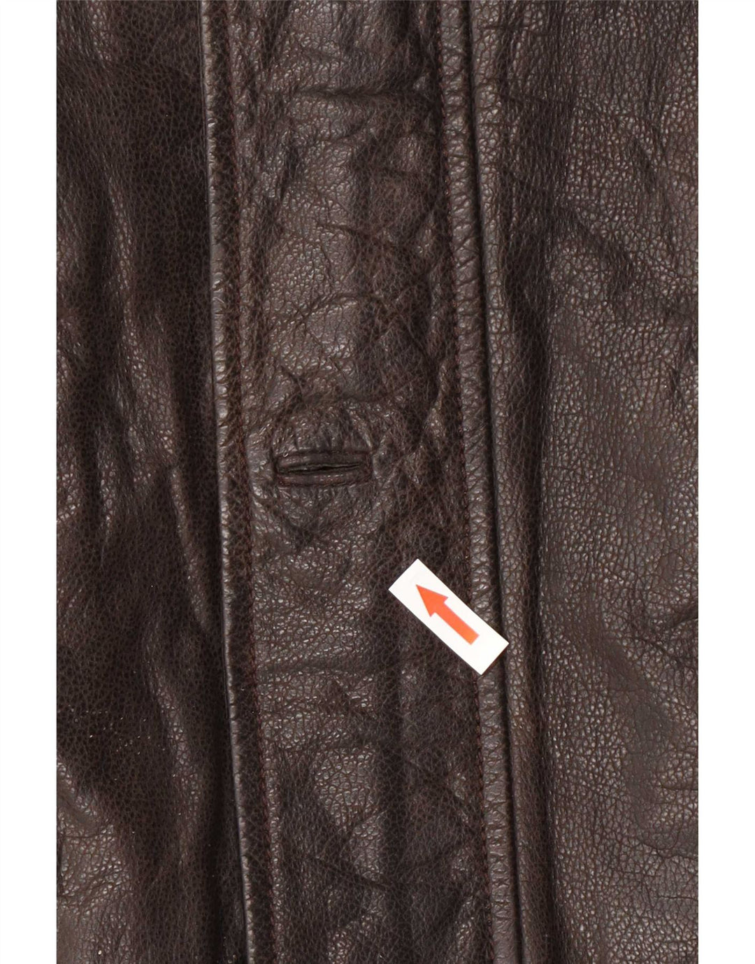 Cortefiel Herren Lederjacke IT 50 Large Brown Classic