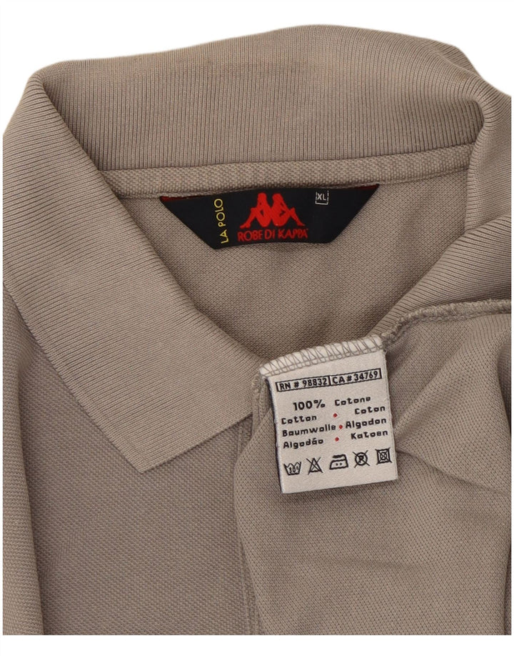 Kappa Herren Poloshirt XL Grau Baumwolle