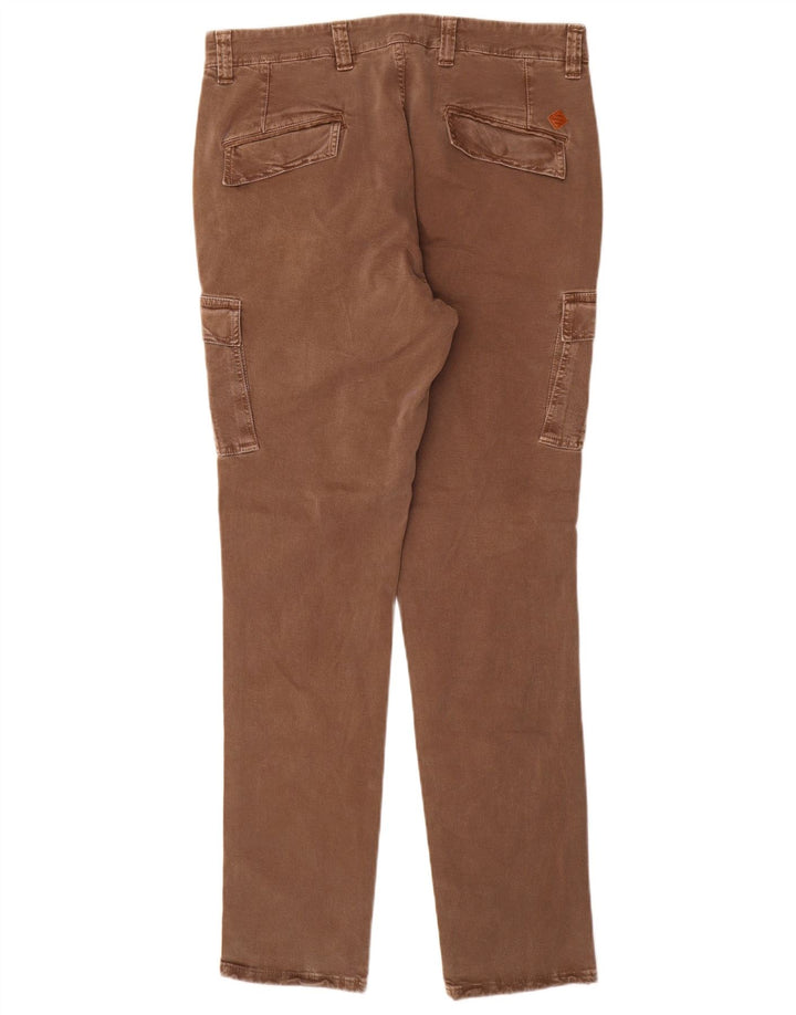 Carrera Herren Slim Cargohose IT 48 Medium W33 L32 Braune Baumwolle