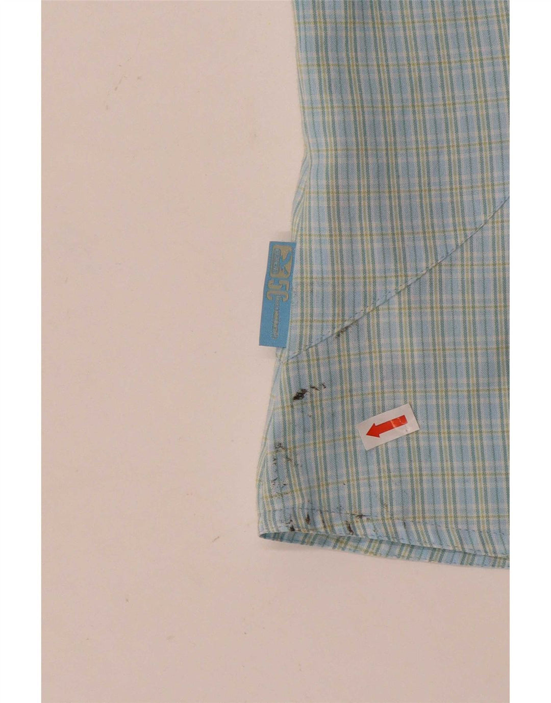 SALEWA Damen Kurzarmhemd UK 10 Small Blue Check Polyester