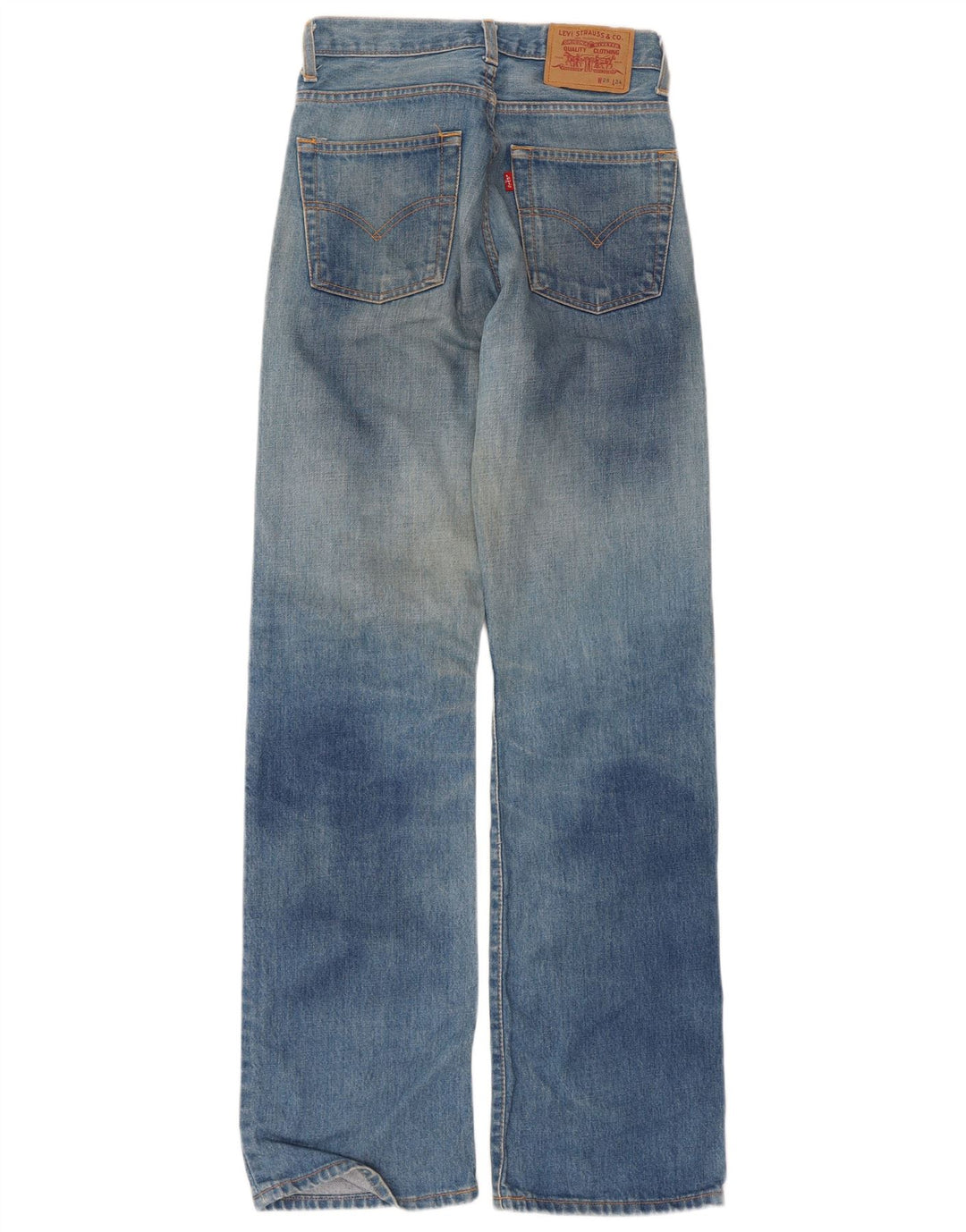 Levi's Herren-Jeans mit hoher Taille, W28, L34, blaue Baumwolle