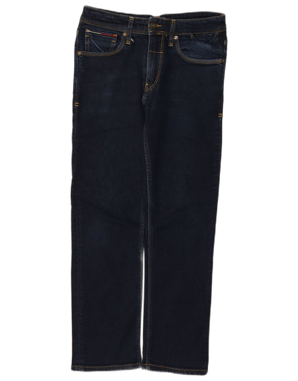 Tommy Hilfiger Herren Straight Jeans W32 L28 Marineblau Baumwolle