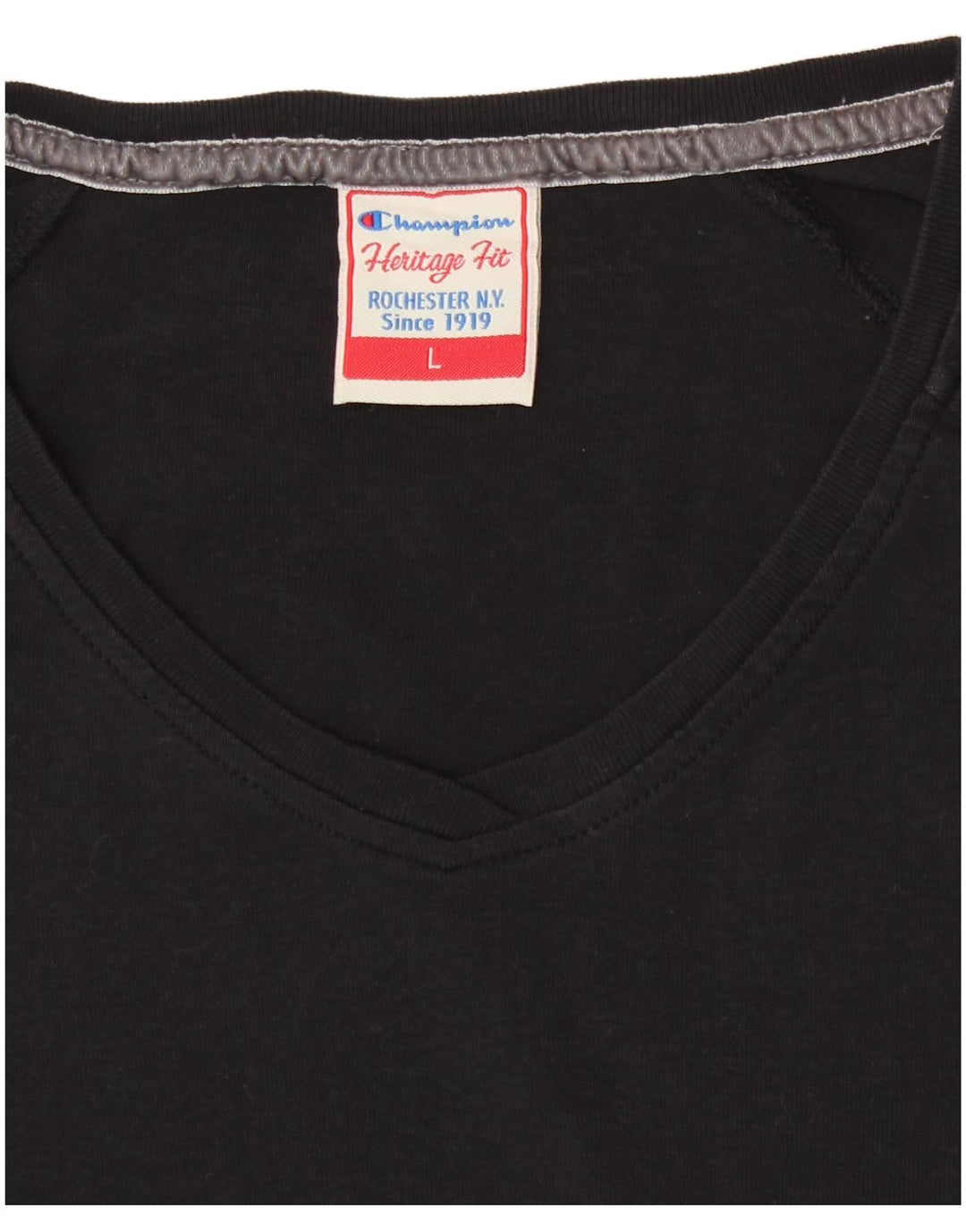 CHAMPION Damen Heritage Fit Top Langarm UK 14 Large Schwarz