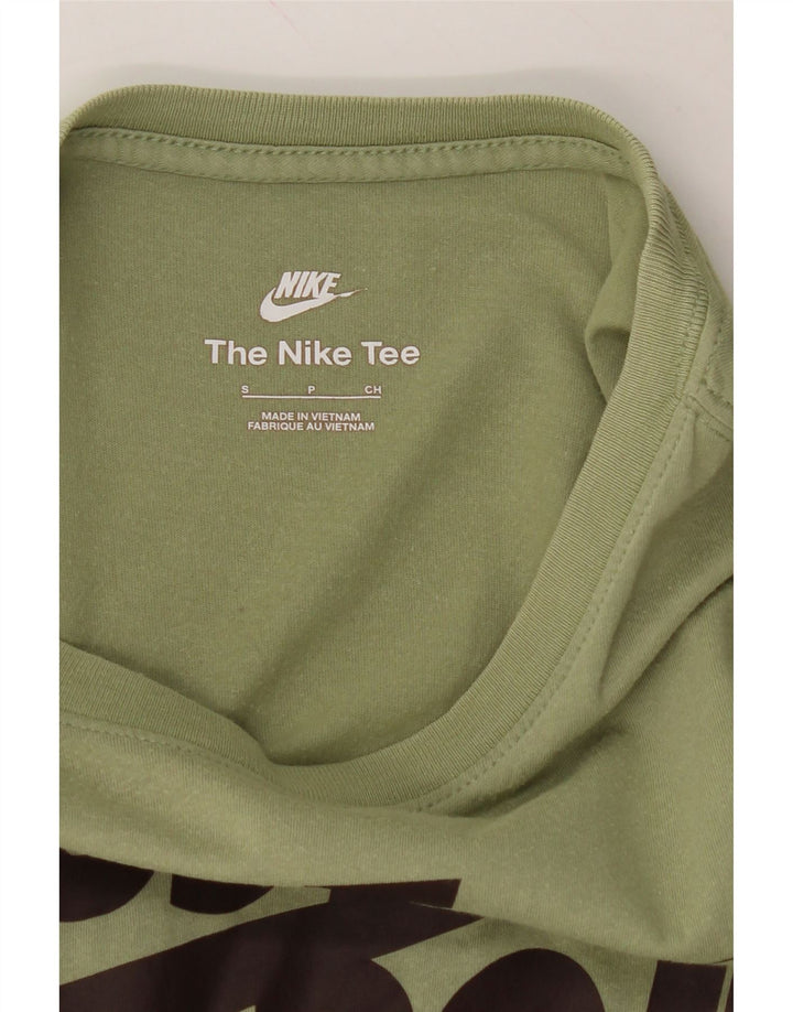 NIKE Mens Graphic T-Shirt Top Small Green Vintage Nike and Second-Hand Nike from Messina Hembry 