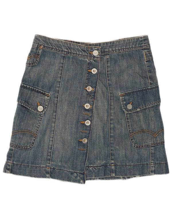 LEVI'S Damen-Jeansrock, Größe S, Größe W28, Blau, Baumwolle