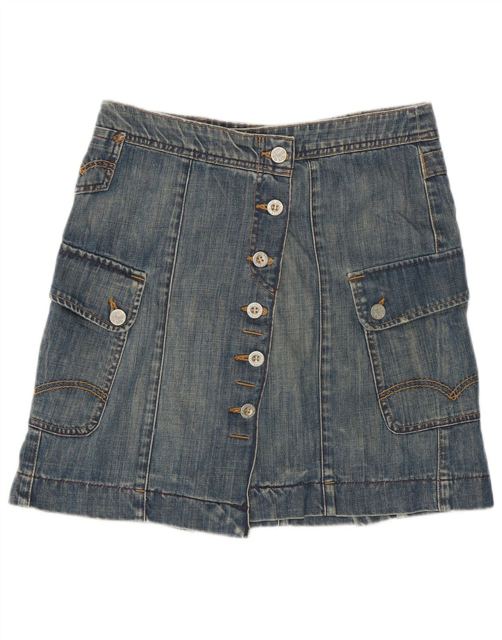 LEVI'S Damen-Jeansrock, Größe S, Größe W28, Blau, Baumwolle