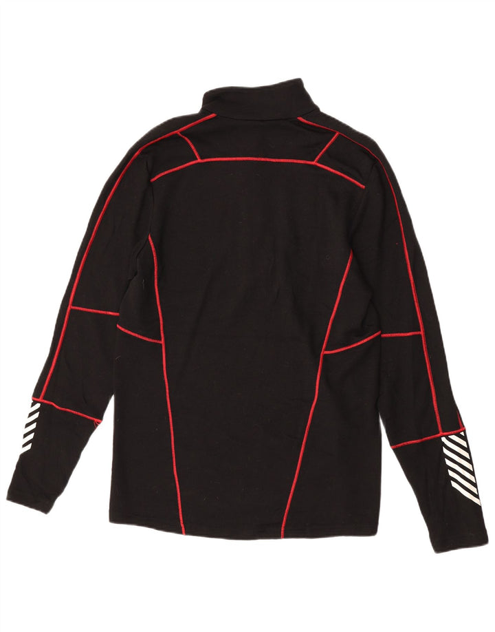Helly Hansen Herren-Pullover-Trainingsanzugoberteil mit Reißverschluss, Mittelschwarz, geometrisch