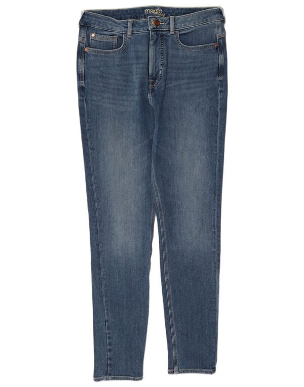 Marks & Spencer Damen Skinny Jeans UK 12 Medium W28 L28 Blaue Baumwolle
