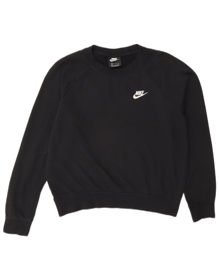 Nike Damen-Sweatshirt in Übergröße, Größe S, Schwarz, Baumwolle, UK 10