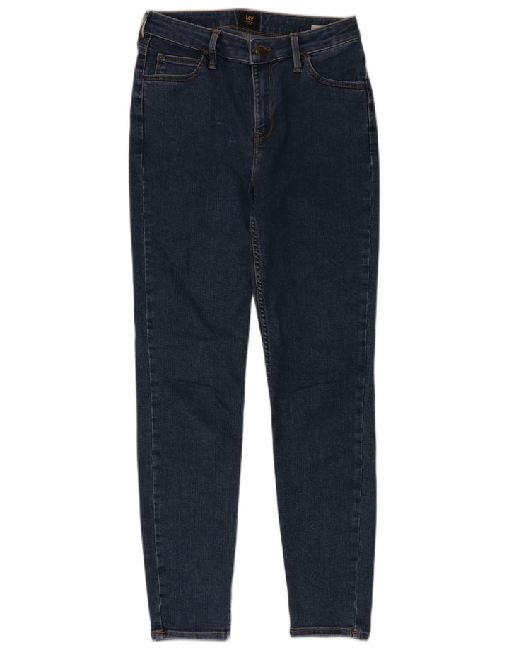 LEE Damen Skinny Jeans W29 L31 Blaue Baumwolle