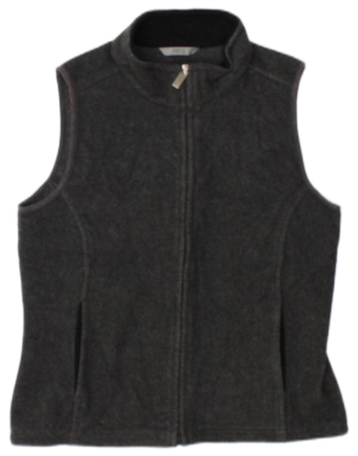 Marks & Spencer Damen Fleeceweste UK 10 Small Grau Polyester