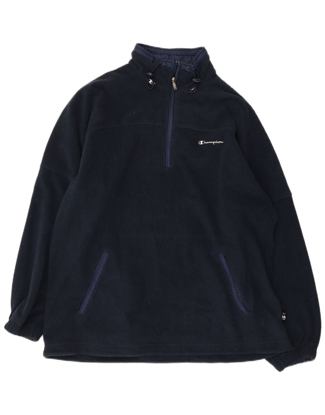 CHAMPION Herren-Fleecepullover mit Reißverschluss, XL, Marineblau