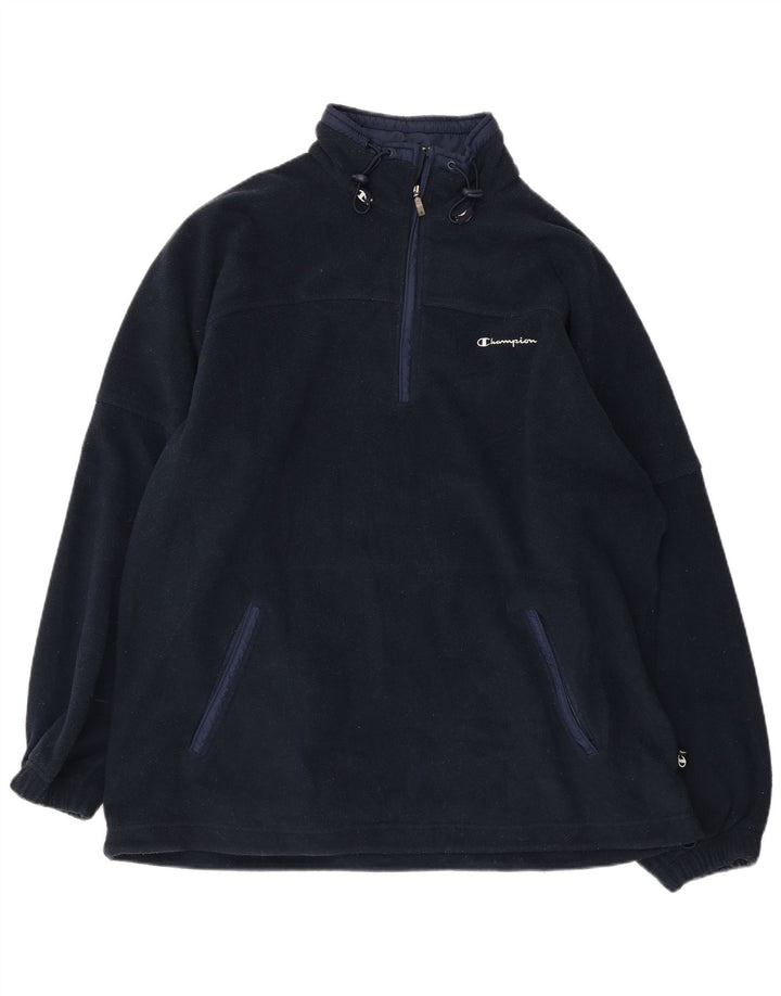 CHAMPION Herren-Fleecepullover mit Reißverschluss, XL, Marineblau