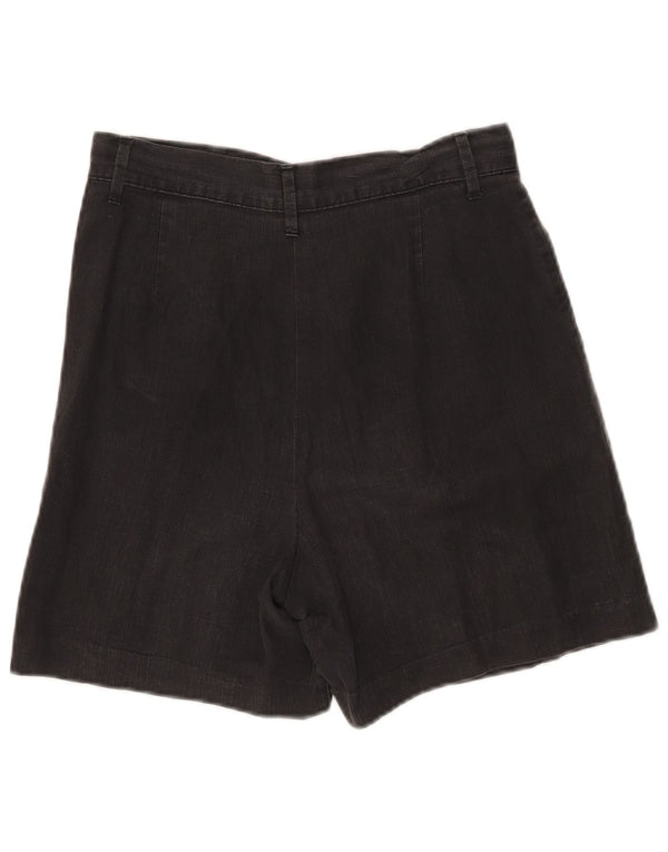 Benetton Womens High Waist Pegged Casual Shorts IT 44 Medium W28 Grau