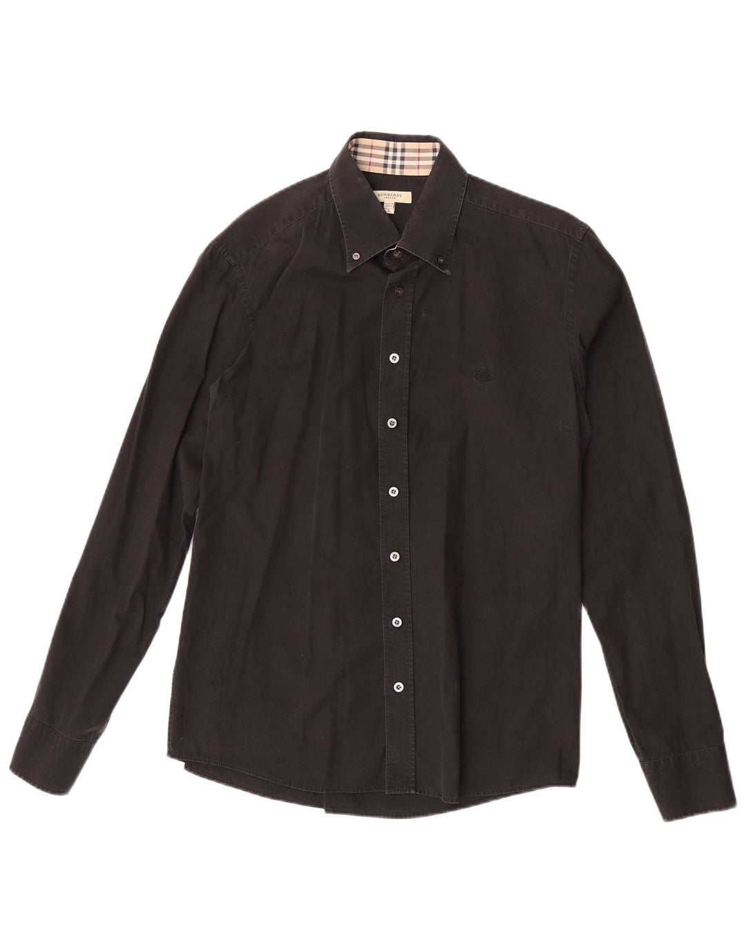 Burberry Herrenhemd Große schwarze Baumwolle