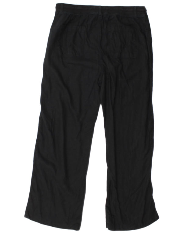 Marks & Spencer Damen-Hose, normal, UK 16, Größe L, W34, L30, Schwarz, Baumwolle