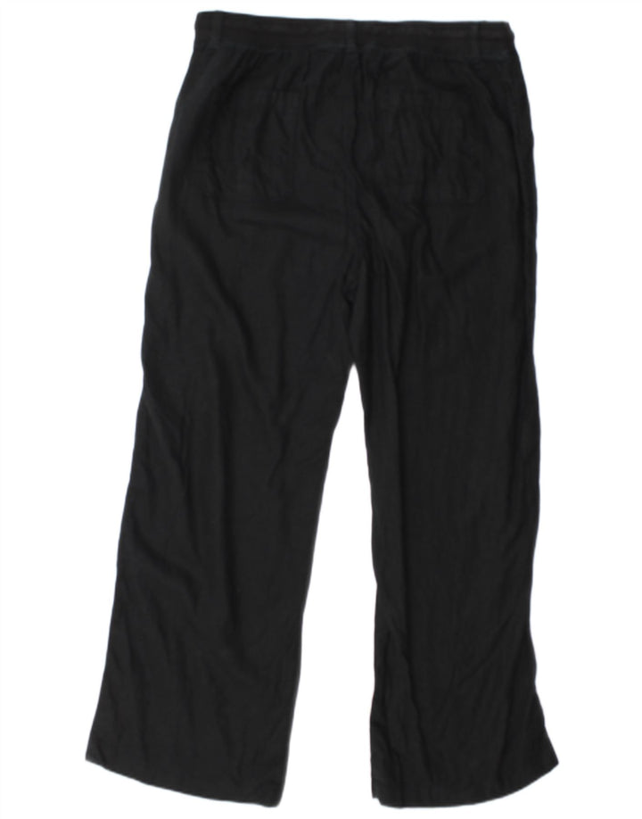 Marks & Spencer Damen-Hose, normal, UK 16, Größe L, W34, L30, Schwarz, Baumwolle